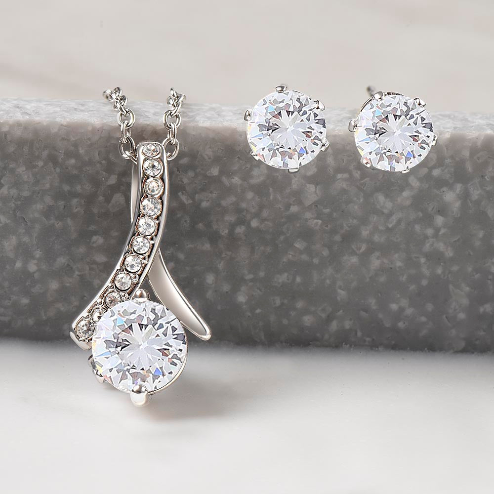 Alluring Beauty Necklace + Earrings Set